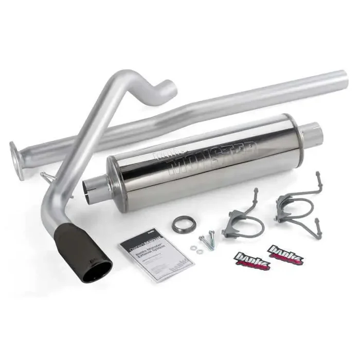 Banks Power 05-11 Toyota 4.0 Tacoma /2012 DCLB Monster Exh Sys – SS Single Exh w/ Blk Tip