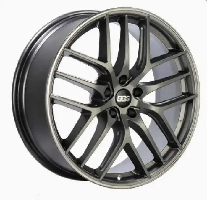 BBS CC-R 19×10 5×120 ET38 Satin Platinum Polished Rim Protector Wheel -82mm PFS/Clip Required