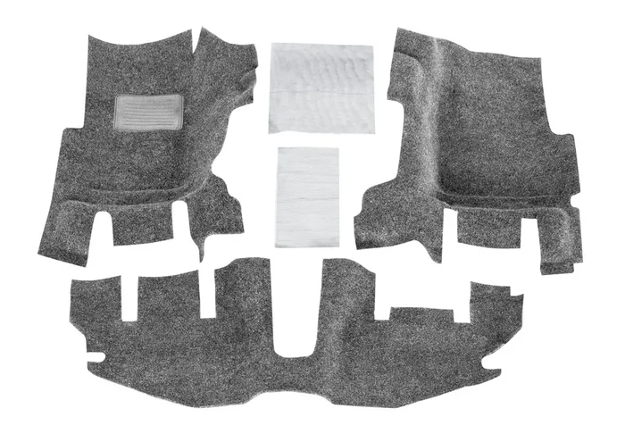 BedRug 97-06 Jeep TJ/LJ Front 3Pc Floor Kit (W Cntr Cnsl) – Ht Shlds – BRTJ97F