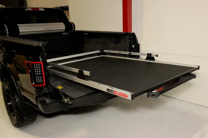 BedSlide 5’5ft Short Bed, Silverado, F-150/Raptor, Ram 5’7ft Short Bed 75% Ext 1500lbs Contractor 65X48in – 15-6548-CG
