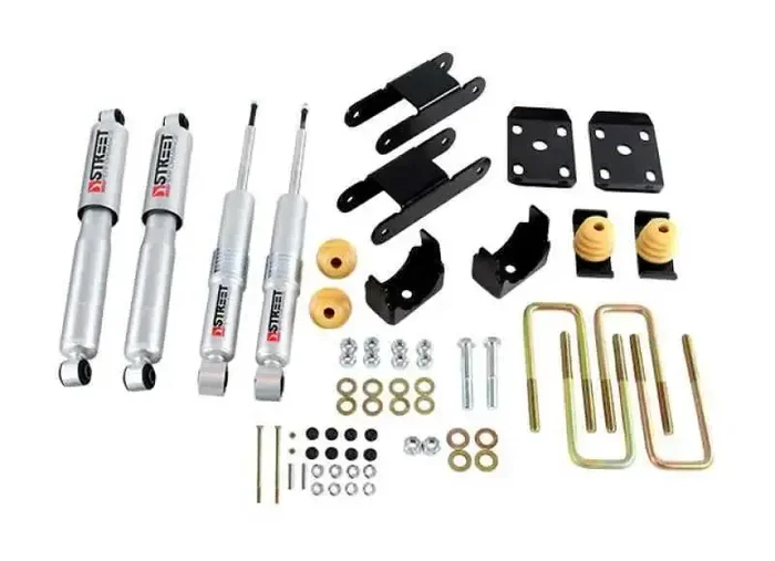 Belltech 2015 GM Colorado/Canyon Ext Cab Short Bed Lowering Kit w/ND II Shocks – 0-3in F/4in R Drop