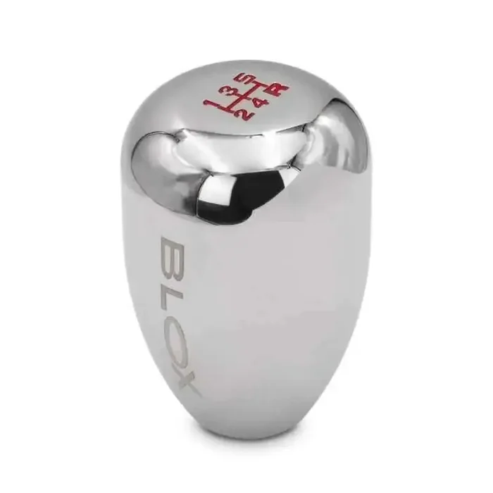 BLOX Racing Limited Series 5-Speed Billet Shift Knob Chrome Finish – M12X1.25