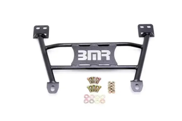 BMR 05-14 S197 Mustang Radiator Support Chassis Brace – Black Hammertone