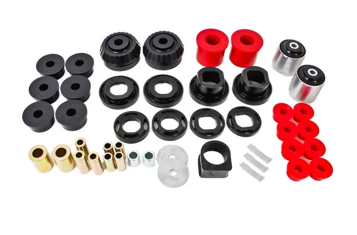 BMR 08-09 Pontiac G8 Total Suspension Bushing Kit (BK003 BK007 BK012) – Black/Red