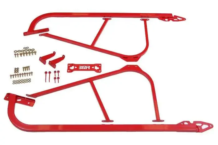 BMR 08-17 Challenger Bolt-On Subframe Connectors – Red