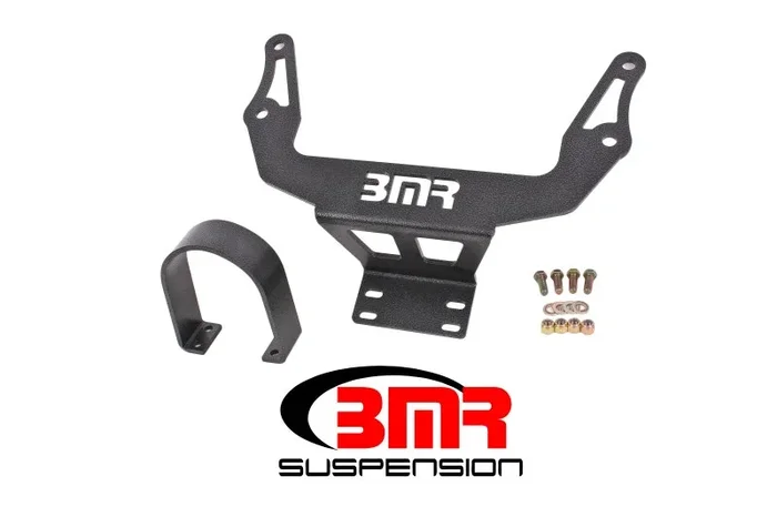 BMR 08-17 Challenger Front Driveshaft Safety Loop – Black Hammertone