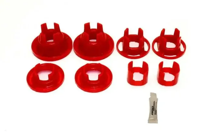 BMR 10-11 5th Gen Camaro Rear Cradle Street Version Poly Inserts Only Bushing Kit – Red
