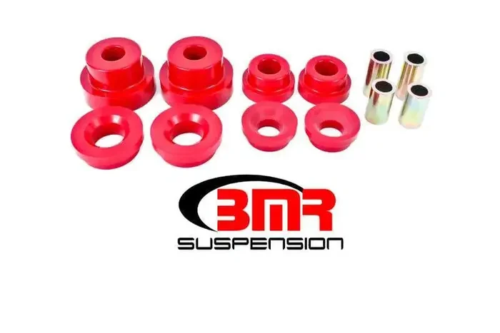 BMR 10-15 5th Gen Camaro Rear Cradle Pro Version Full Bushing Kit (Polyurethane) – Red