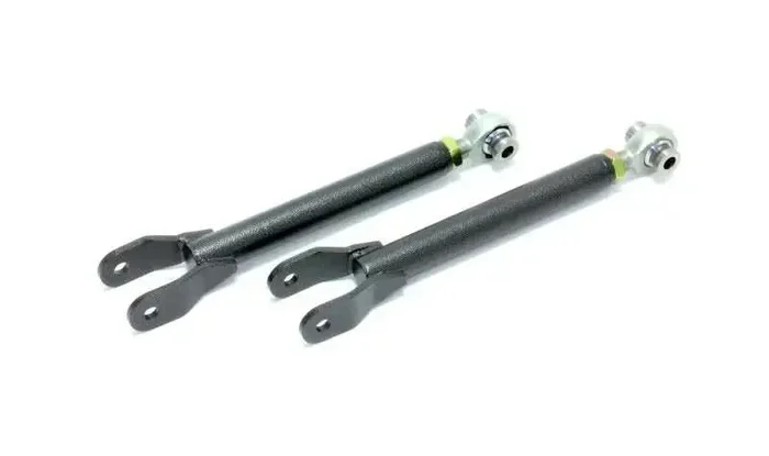 BMR 10-15 5th Gen Camaro Trailing Arms Rear w/ Single Adj. Rod Ends – Black Hammertone