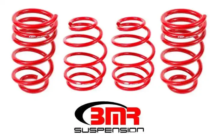 BMR 10-15 5th Gen Camaro V8 Lowering Spring Kit (Set Of 4 Front) – Red