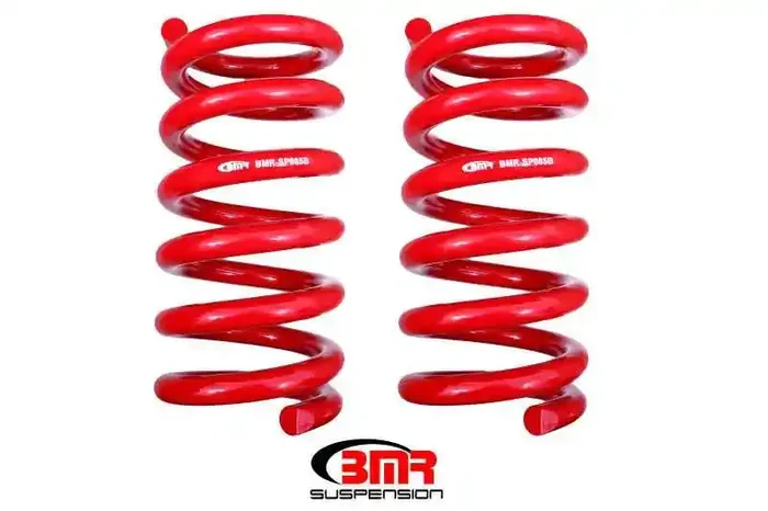 BMR 15-17 S550 Mustang Rear Handling Version Lowering Springs – Red