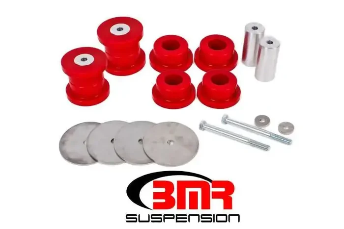 BMR 16-17 6th Gen Camaro Rear Cradle Bushing Kit (Polyurethane) – Red