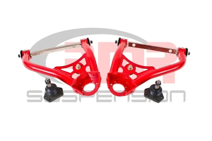 BMR 67-69 1st Gen F-Body Pro-Touring Upper A-Arms w/ Tall Ball Joint (Delrin) – Red