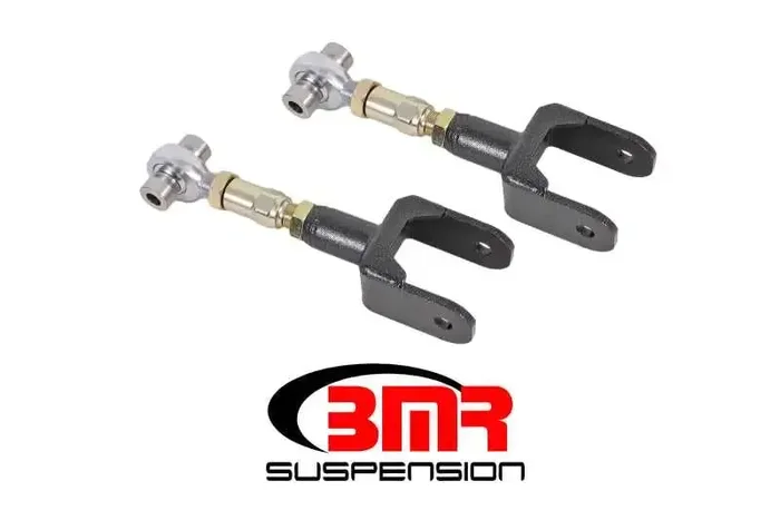 BMR 79-04 Fox Mustang Upper Control Arms On-Car Adj. Rod Ends – Black Hammertone