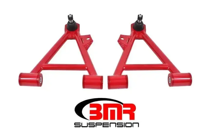 BMR 94-04 Mustang Lower Non-Adj. A-Arms (Coilover Only) w/ STD. Ball Joint (Poly) – Red