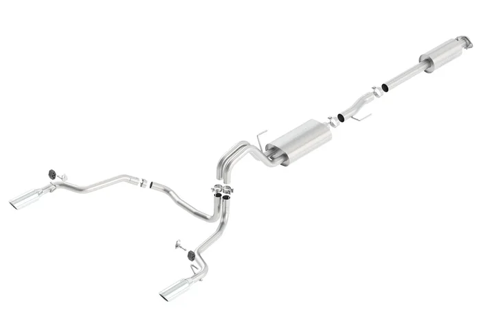 Borla 15-20 Ford F-150 2.7L/ 3.5L EcoBoost/ 5.0L V8/ 18-20 3.3L V6 Cat-Back Exhaust System Touring Split Rear – 140614