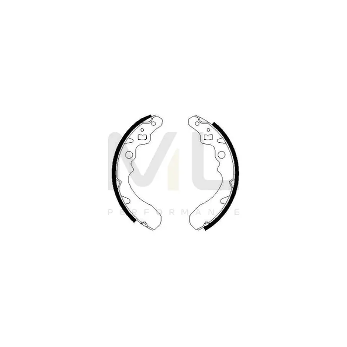 BOSCH 0 986 487 504 Brake Shoe Set