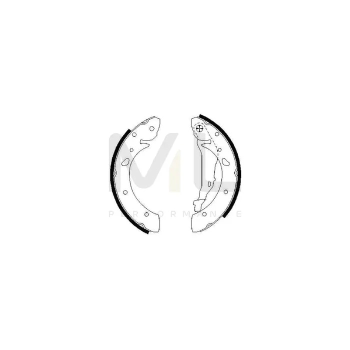 BOSCH 0 986 487 572 Brake Shoe Set for TOYOTA AVENSIS