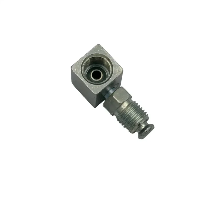 BQ141 BrakeQuip 90 Degree Swivel Fitting, 3/8-24 Male to 3/8-24 Female