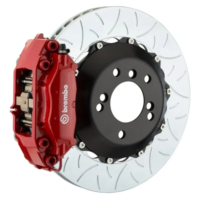 Brembo 00-03 M5/97-03 5-Series Rear GT BBK 4 Piston Cast 2pc 345×28 2pc Rotor Slotted Type3-Red