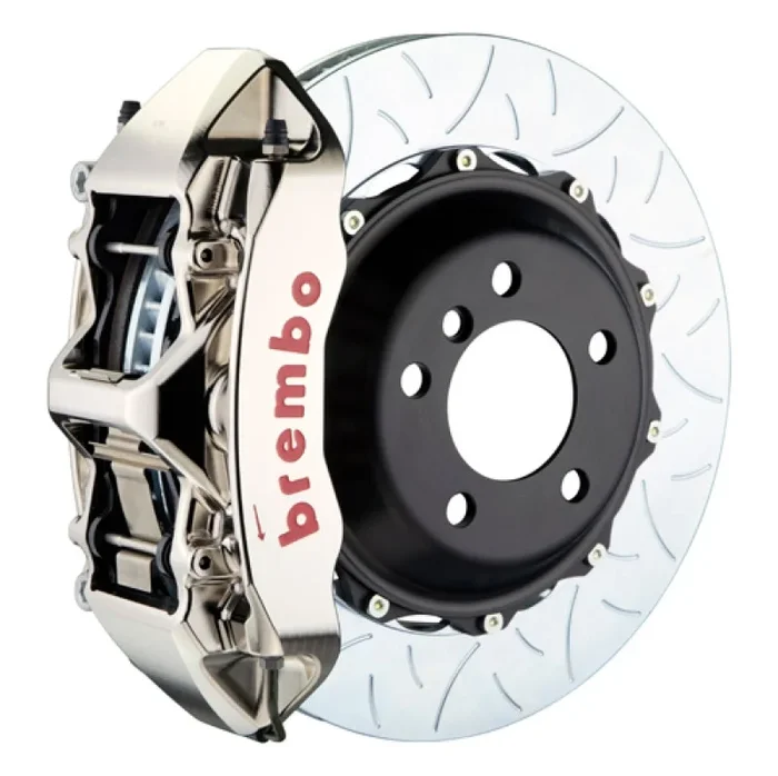 Brembo 06-12 325i Excl xDrive Fr GTR BBK 6Pis Billet 355×32 2pc Rotor Slotted Type3-Nickel