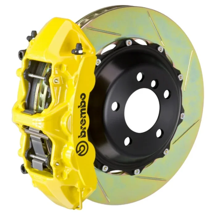 Brembo 08-17 S5/09-16 S4 Front GT BBK 6 Piston Cast 380×32 2pc Rotor Slotted Type1-Yellow