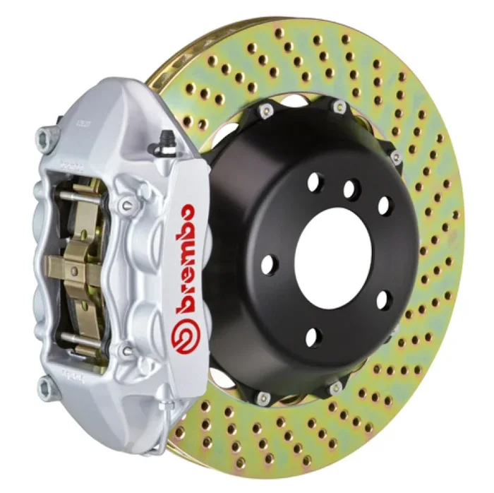 Brembo 09-16 Panamera/S/4S/Turbo Rear GT BBK 4 Piston Cast 380×28 2pc Rotor Drilled-Silver