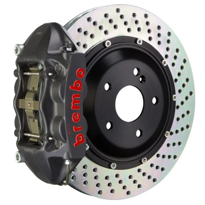 Brembo 11-12 1M Rear GTS BBK 4 Piston Cast 345×28 2pc Rotor Drilled-Black HA
