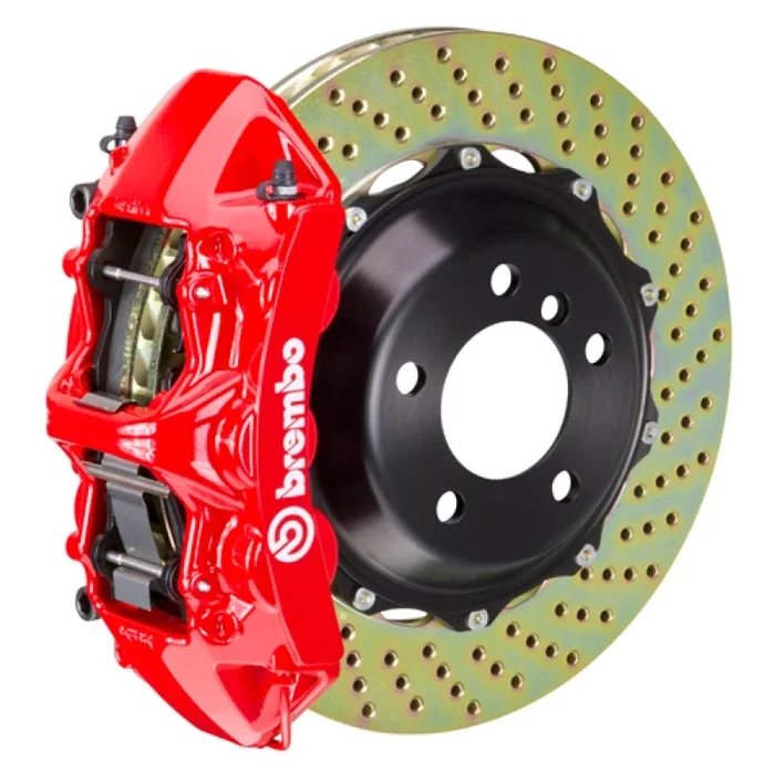Brembo 11-17 X3 (F25)/15-18 X4 (F26) Front GT BBK 6 Piston Cast 380×32 2pc Rotor Drilled-Red