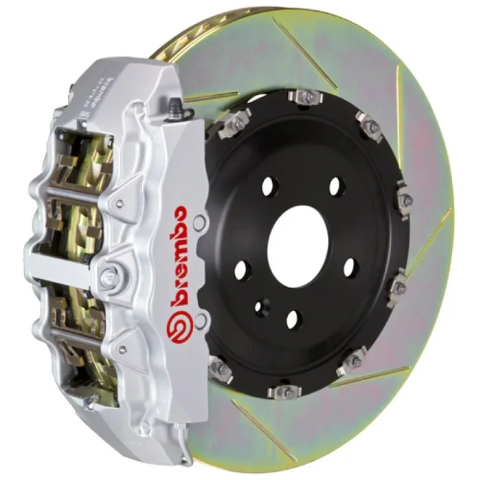 Brembo 12-14 CLS350 Front GT BBK 6 Piston Cast 380×34 2pc Rotor Slotted Type-1-Silver