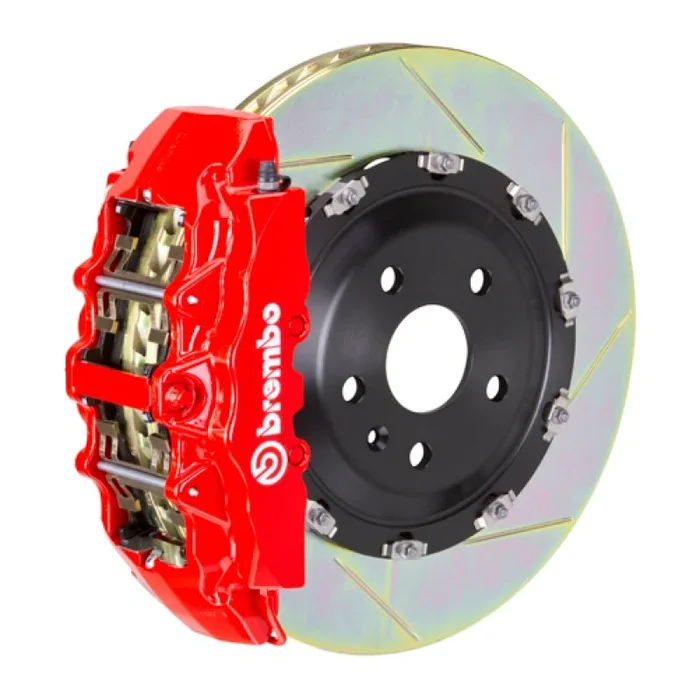 Brembo 13-15 RS5 14-17 SQ5 Front GT BBK 6 Piston Cast 380×34 2pc Rotor Slotted Type1-Red