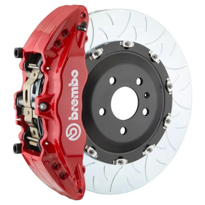 Brembo 15-16 Genesis Sedan 3.8/5.0 (Excl AWD) Fr GT BBK 6Pist Cast 380×34 2pc Rtr Slot Type3-Red