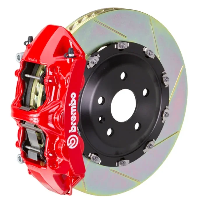 Brembo 20+ Model Y Front GT BBK 6 Piston Cast 365×34 2pc Rotor Slotted Type-1-Red