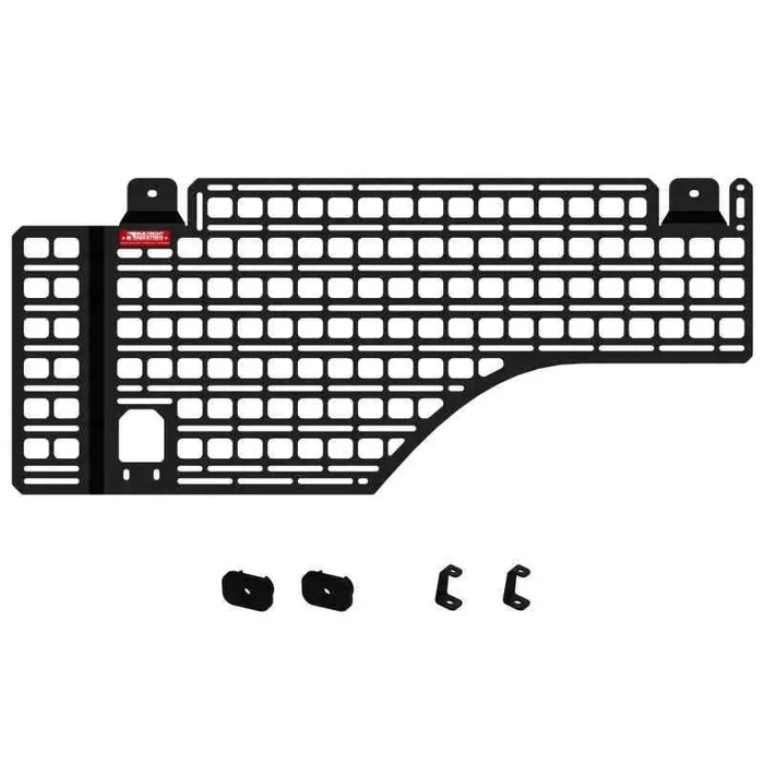 BuiltRight Industries 07-18 GM Silverado/Sierra Any Bed Bedside Rack System – Driver Rear Panel