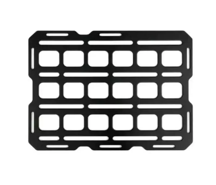 BuiltRight Industries 10in x 7.5in Tech Plate Steel Mounting Panel – Black