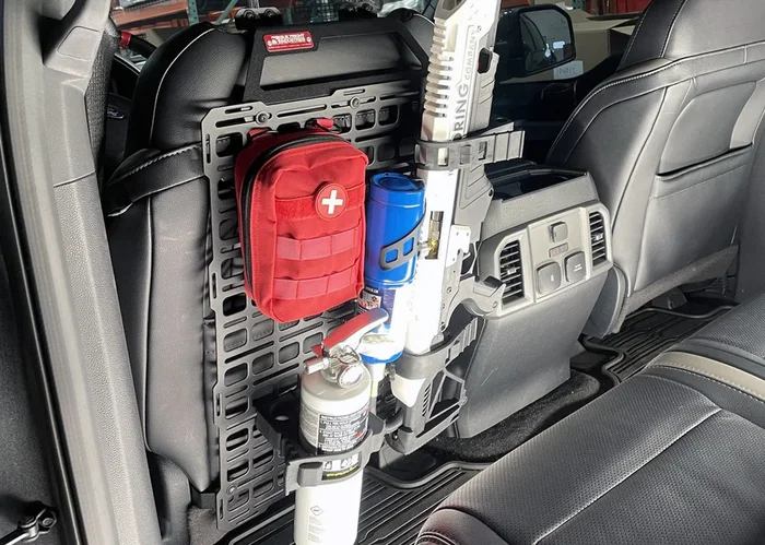 BuiltRight Seat Back Tech Plate MOLLE Kit: F-Series, Ranger