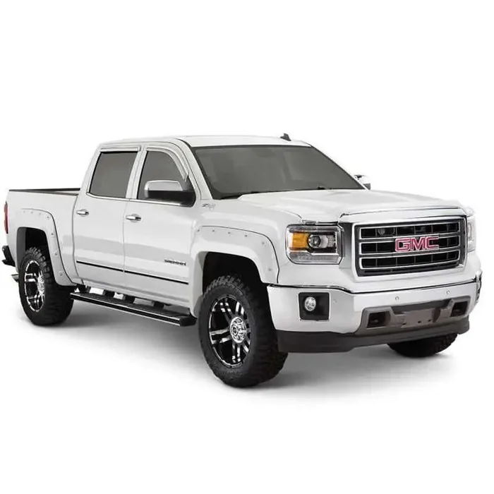 Bushwacker 17-18 Chevy Silverado 1500 Fleetside Pocket Style Flares 4pc 78.8/97.8in Bed – Graphite