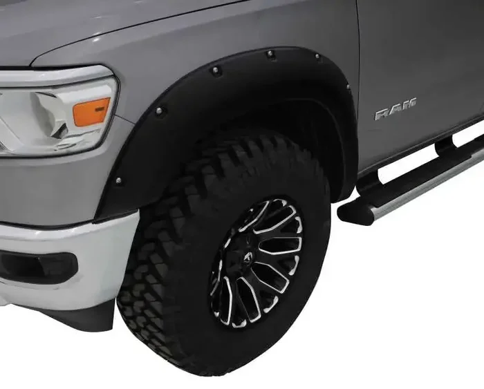 Bushwacker 2019 Ram 1500 Crew and Extended Cab Pocket Style Flares 4pc 5ft 6in & 6ft 4in Bed – Black