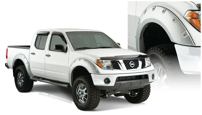 Bushwacker Front and Rear Nissan Frontier Boss Pocket Fender Flares, Black – 71906-02