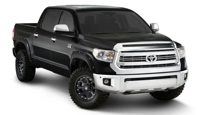 Bushwacker Front and Rear Toyota Tundra Pocket Painted Fender Flares, Midnight Black Metallic – 30918-43