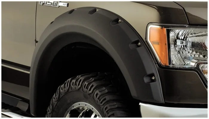 Bushwacker Front Ford F-150 Max Coverage Pocket Fender Flares, Black – 20071-02