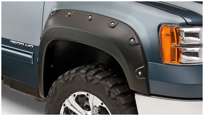Bushwacker Front GM 2500/3500 Boss Pocket Fender Flares, OE Matte Black – 40109-02
