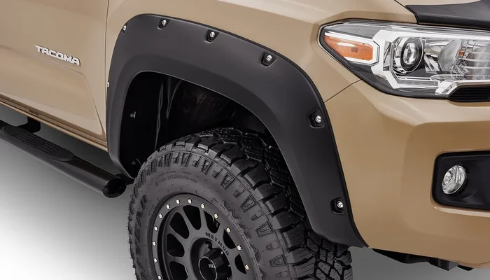 Bushwacker Front Toyota Tacoma Pocket Fender Flares, Black – 30047-02