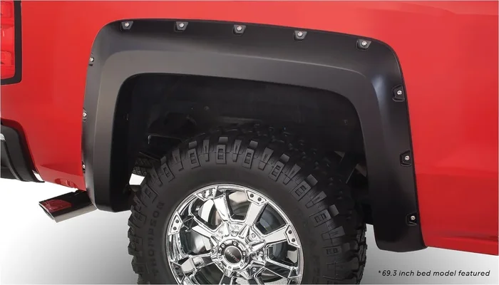 Bushwacker Rear GM 1500/2500/3500 Pocket Fender Flares, Black – 40116-02