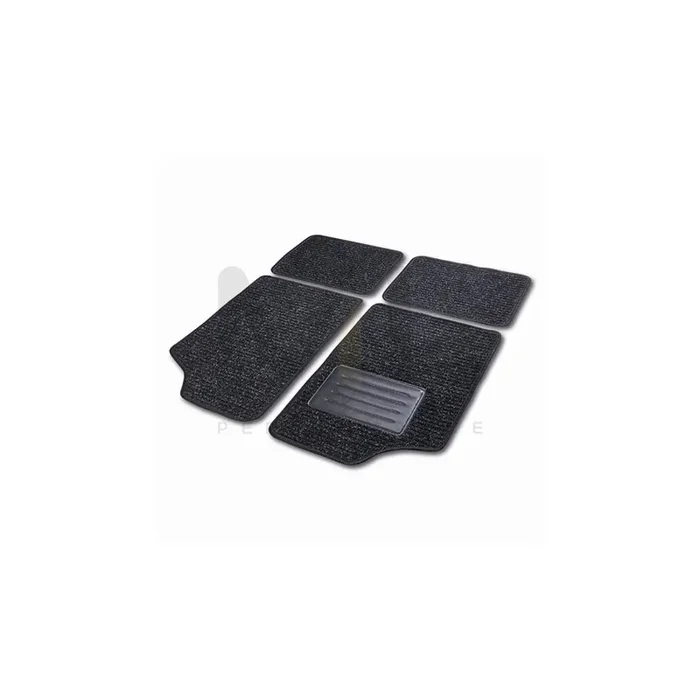 CARTREND Universal fit 10595 Floor mat set Textile, Front and Rear, Quantity 4, Black