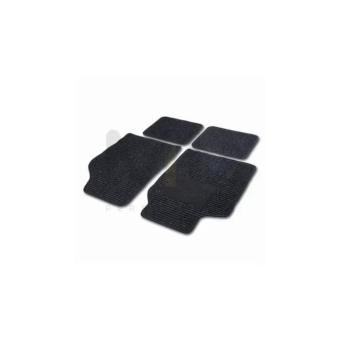 CARTREND Universal fit 10596 Floor mat set Textile, Front and Rear, Quantity 4, Black
