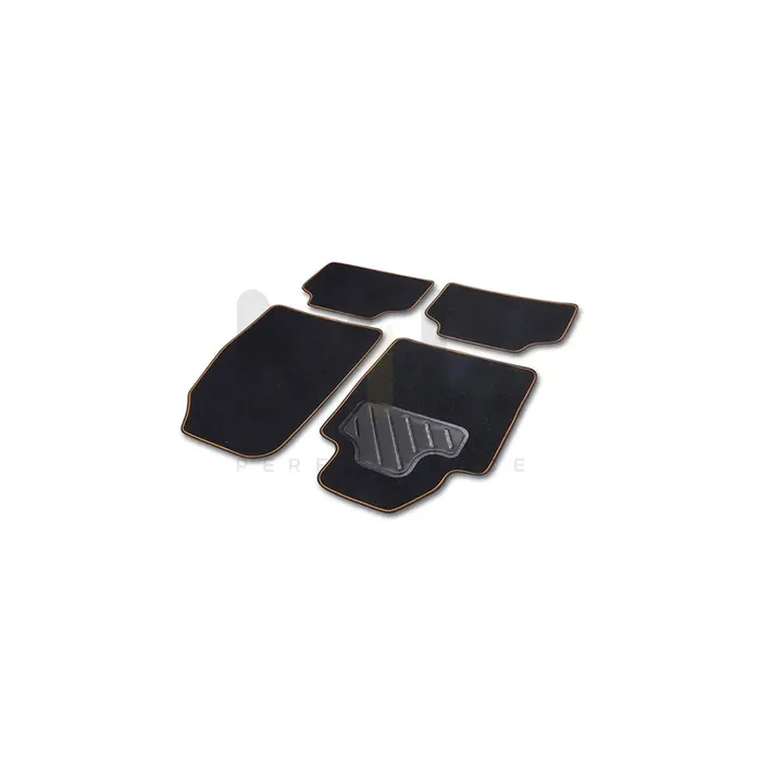 CARTREND Universal fit 10609 Floor mat set Textile, Front and Rear, Quantity 4, Black