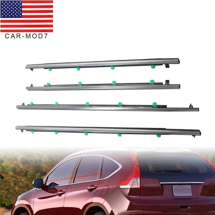 Chrome Window Weatherstrip Seal Trim Belt for Honda CR-V 2007-2011