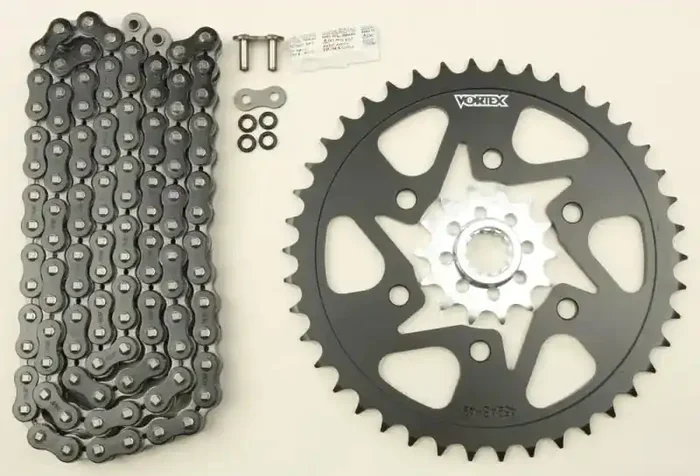 CK6352 Sprocket/Chain Kit Stl/Stl 14/42t Sil Sx3 520 108l Blk