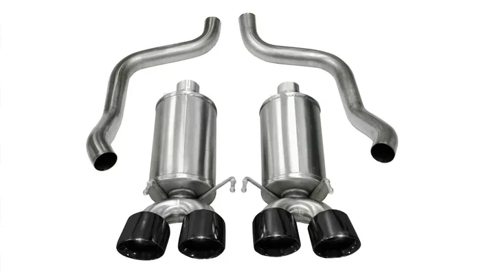 Corsa Performance 2.5in. Axle-Back Xtreme Dual Exhaust Black 3.5in. Tips 05-08 Corvette 6.0L/6.2L – 14469BLK